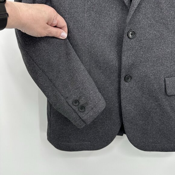 BEAUTY & YOUTH UNITED ARROWS jacket blazer sport coat polyester knit gray M - Picture 4 of 8